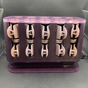 Remington Thermaluxe H9102 Ceramic Hot Rollers Hair Setter 20 Count Pink Purple